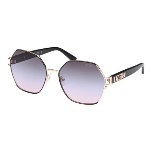 GUESS Металл Нерегулярная форма Солнцезащитные очки Женские Золото