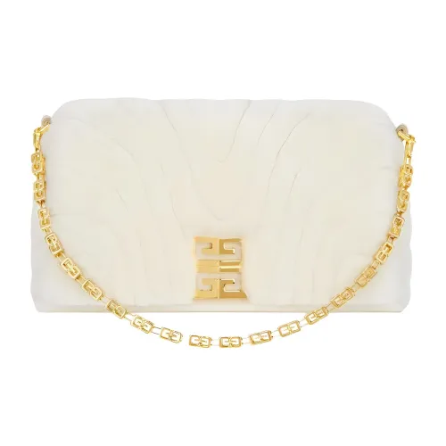 GIVENCHY 4G Shearling Сумка через плечо Маленькая Женская Белая