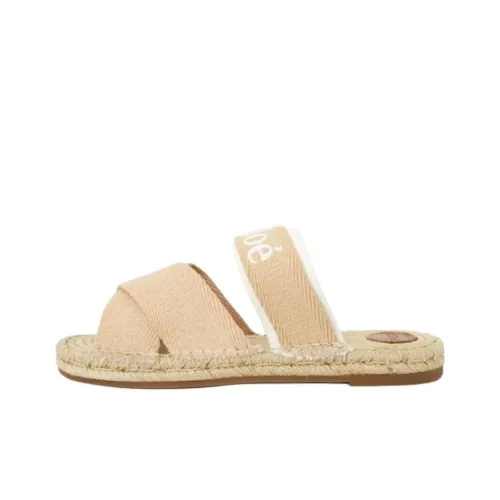 Chloe Слипоны Женские Бежевые