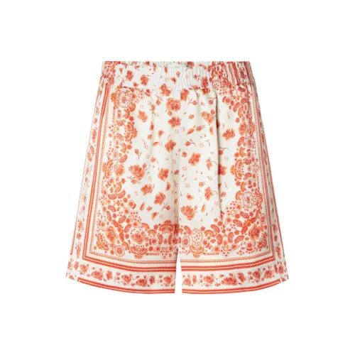 FENDI SS25 Повседневные шорты Женские Оранжевые