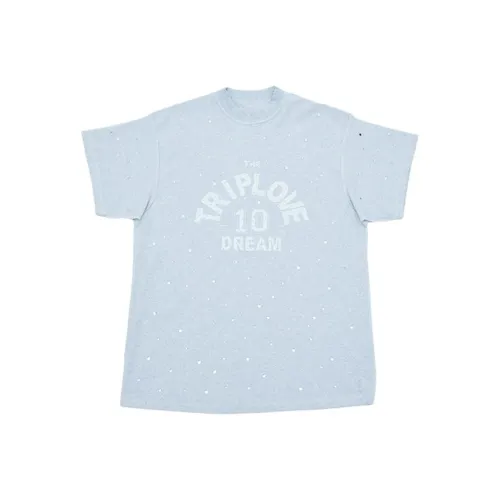 ZHANG SHUAI Небесно-голубой Женские футболки