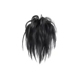 Заколка-краб "Курица Голова" - [Чисто черный]