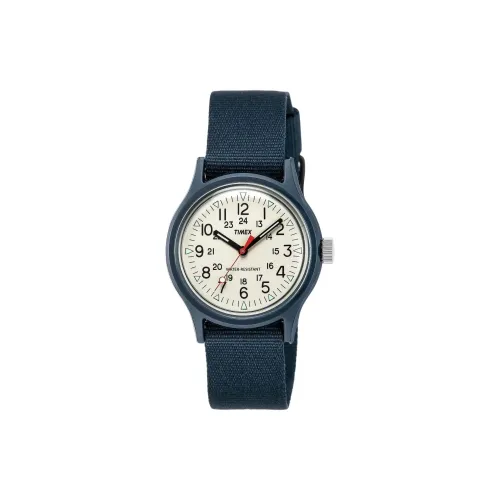 TIMEX Мужские часы Кварцевый механизм Нейлоновый ремешок 36 мм Белый циферблат