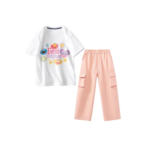 Улица Сезам Повседневная Спортивная Одежда 2 Предмета Комплект для Детей Возрастом 3-7 Лет