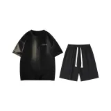 Чёрный топ + чёрные шорты