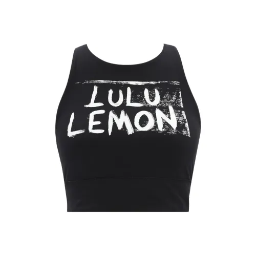 lululemon Черные Женские Спортивные Майки без Рукавов