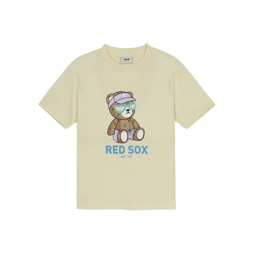 MLB KIDS Бостон Красный So T Рубашка SS25 Светло-бежевый Дети Возраст 3-7 лет