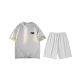 Фотиния Серый (Фотиния Серый Топ + Фотиния Белый Серый Шорты)