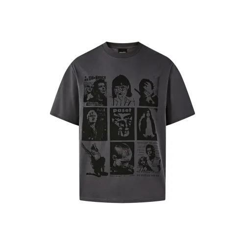 PASET T-Shirt Унисекс GREY Вино Красный