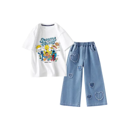 Улица Сезам Повседневная Спортивная Одежда 2 Предмета Комплект для Детей Возрастом 3-7 Лет