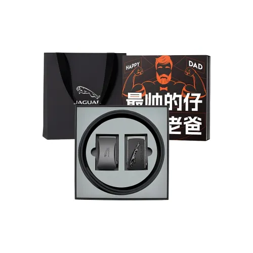 JAGUAR Ремни из коровьей кожи мужской черный 3,5 см