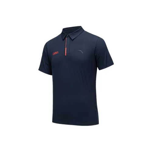 ANTA Variety Тренировки Коллекция Поло Мужское Полночный синий