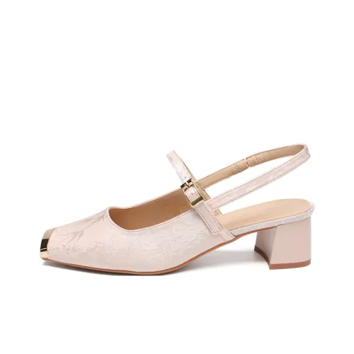 ZHR Грубый каблук Высокие каблуки 4,5 см Женские