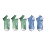 Зеленый 3, Синий 2 [Универсальные хлопковые носки]