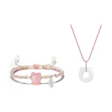 Комплект одежды для котят "Благополучие и счастье" [Голова кошки + Розовое ожерелье]