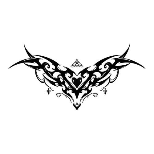 XNTX Бабочка Tattoo Водонепроницаемый Грудь And Грудь Передняя часть Длинный Сдерживающий Грудь Цветочный Сексуальный COVER Узел Травяной