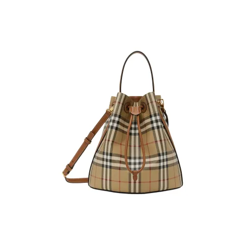 Burberry Сумка-ведро из синтетической кожи сумка на одно плечо стандартная женская бежевая