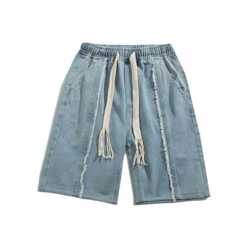 YOUSEKOO Синие Унисекс Джинсовые Шорты