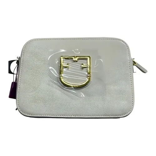 Furla Кожа Маленькая Квадратная Сумка Сумка через плечо Маленькая Женская Бежевая