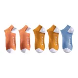 Жёлтый 2, Кирпичный Красный 2, Синий 1 [Универсальные Хлопковые Носки]