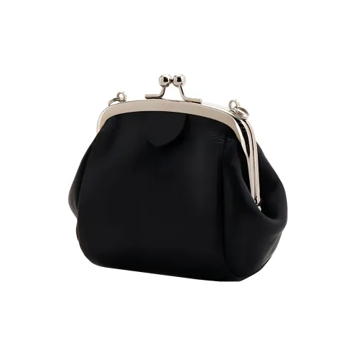 Yohji Yamamoto Блестящий Кожа Клатч Средний Женский Черный