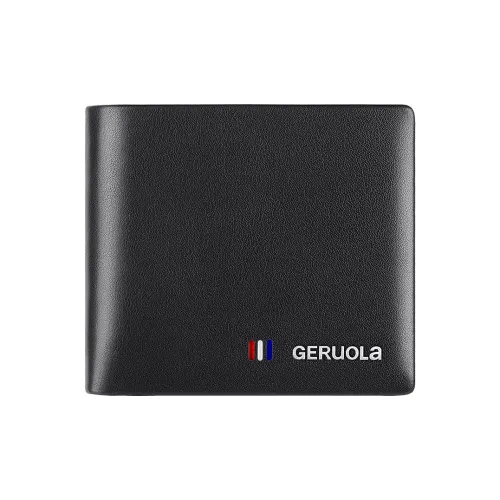 Gorora Кошелек из натуральной коровьей кожи стандартный мужской черный
