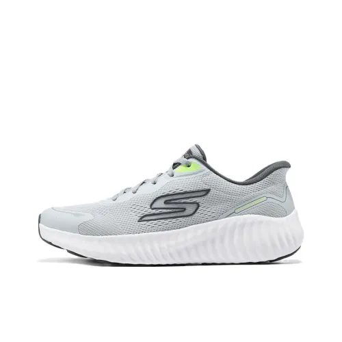 Skechers GO RUN NOW Амортизация Дышащий И Устойчивый Дизайн Низкий Топ Беговые кроссовки Мужской Серый