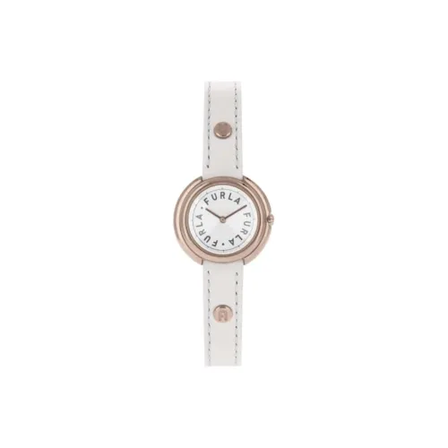 Furla Наручные часы Кварцевый механизм Кожаный ремешок 29 мм Белый циферблат Женские часы