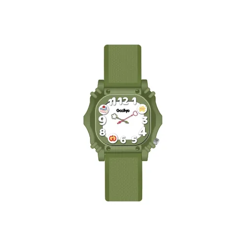 GCCLIYO Кварцевый механизм силиконовый ремешок унисекс белый циферблат