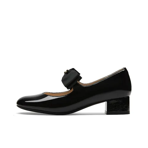 TOOMANYSHOES Туфли Мэри Джейн Черные Женские