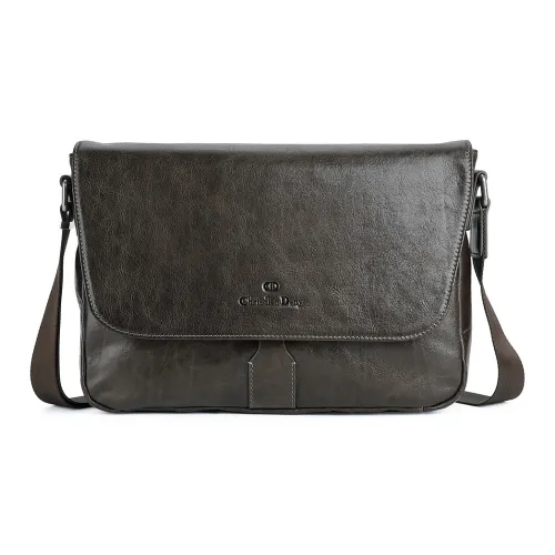 CHRISDIEN DENY Сумка через плечо из коровьей кожи Мужская Яшма