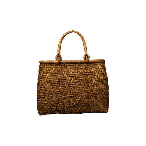 HUZISYOKUNINN Сумка виноградной лозы средний размер женский коричневый