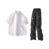 Gray + Black Casual Pants  
Серый + Черный Повседневные Брюки
