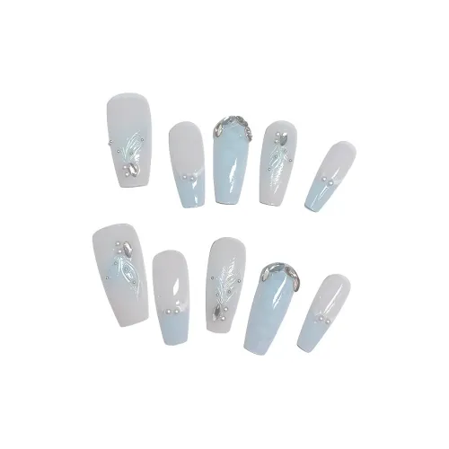 T Z Французская элегантность полупрофессиональная свежий кошачий глаз бабочка осветляющий съемный ноготь-фальш длинный