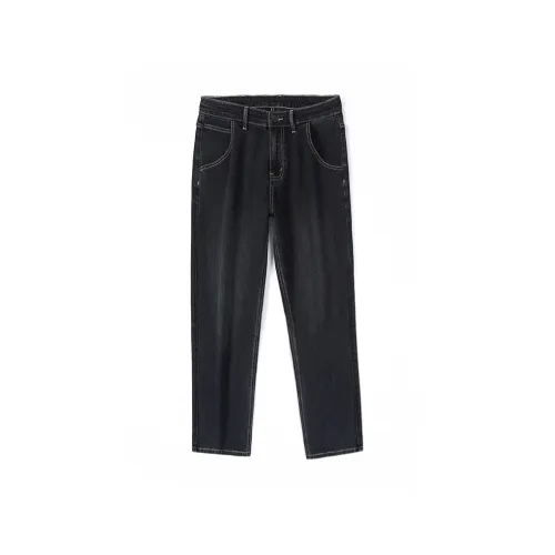 Tonlion Джинсы Унисекс Ностальгический синий Черный