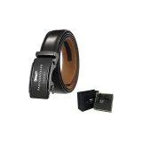 Черные линзы/металлическая пряжка + 95 узор, черный ремешок (вы особенный, коробка)