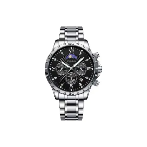 DIFULI Galaxy Commander Collection Кварцевый механизм ремешок из нержавеющей стали черный циферблат мужские часы