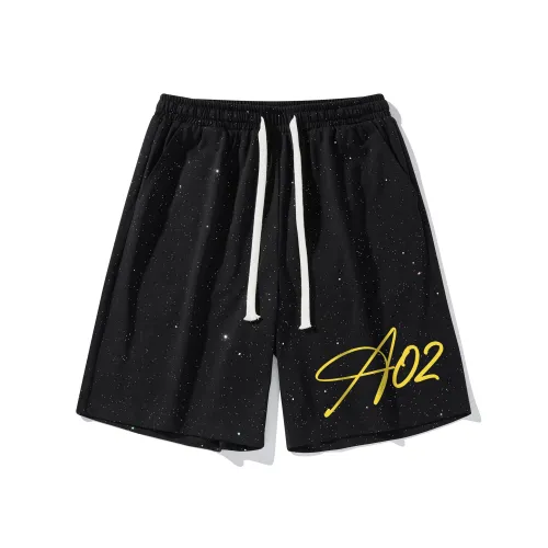 A02 Черные Унисекс Повседневные шорты