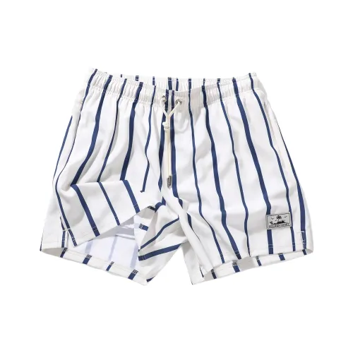 GAILANG Бежевый Полосы Мужские Пляжные Шорты