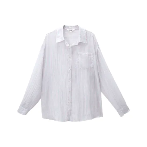 MIZIQI Saltwater Синий Женские Рубашки