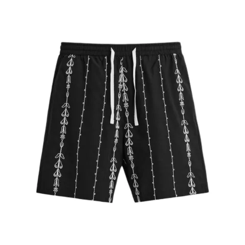 ZARA Белый/Черный Мужские Повседневные Шорты