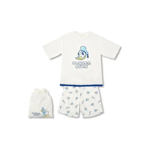 Disney x Disney Store Donald Duck Birthday Collection Домашние комплекты Женские Лето Принт Короткий Рукав Шорты Пижама