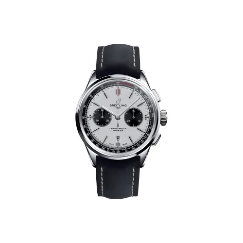 BREITLING Автоматический Механический Часы Мужские из коллекции Jade Elegant, 42 мм, Серебряный