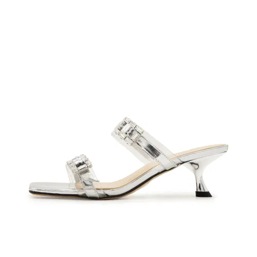 FED Слипоны Женские Серебряные