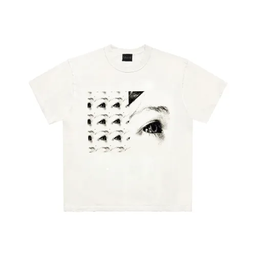 False Perception Короткий рукав T-рубашки унисекс состаренный белый