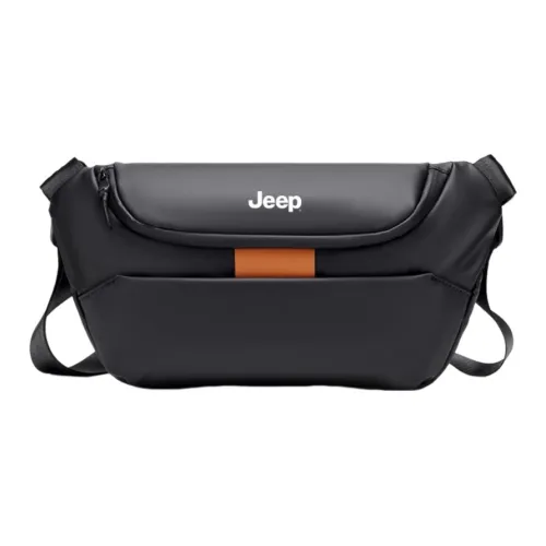 JEEP Водонепроницаемая тканевая сумка стандартная мужская черная