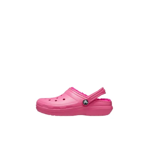 Crocs Classic Lined Slip-Resistant Abrasion-Resistant Низкий Топ Обувь для малышей Розовый Infant и Toddler