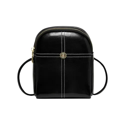 Narandu Чехол для телефона из коровьей кожи сумка через плечо мини женский полночный черный