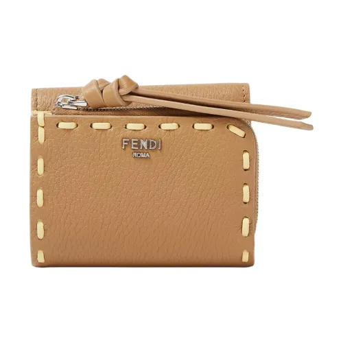 FENDI Peekaboo Коровья кожа Кошелек Micro Women's Cappuccino Color