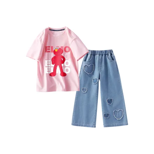 Улица Сезам Повседневная Спортивная Одежда 2 Предмета Комплект для Детей Возрастом 3-7 Лет